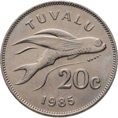 купить Тувалу 20 центов (cents) 1985