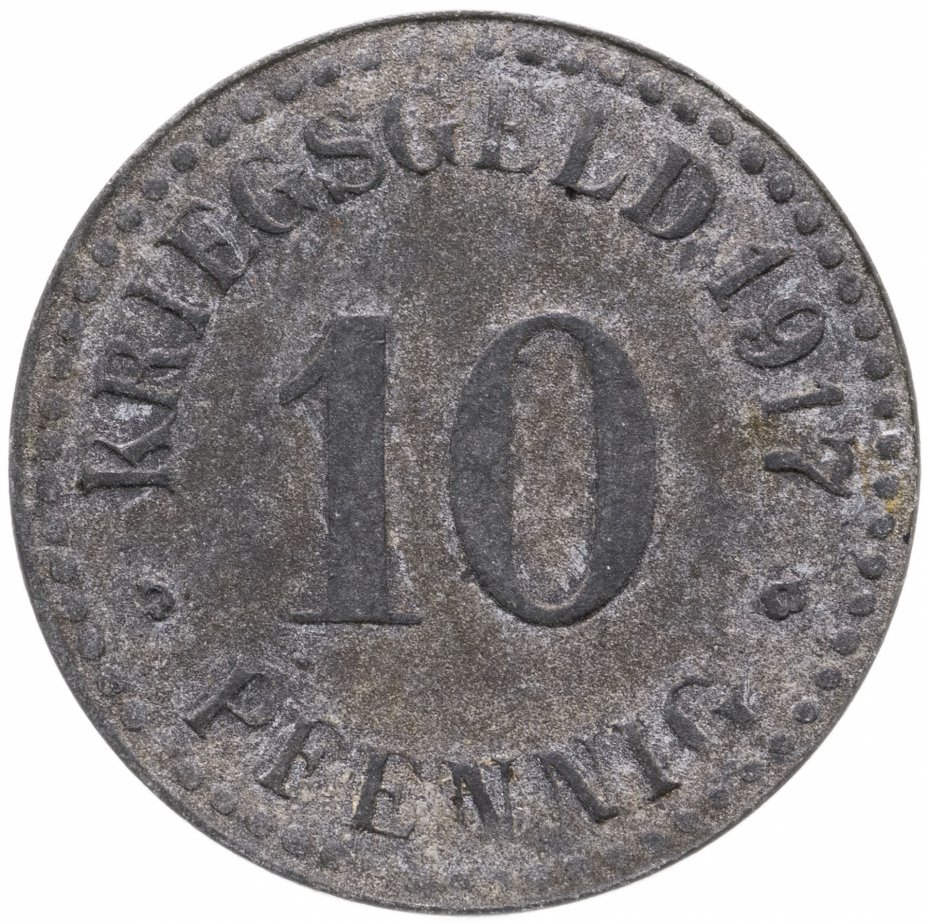 купить Германия, Кассель 10 пфеннигов 1917