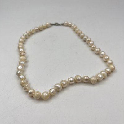 купить Колье винтажное перламутрового оттенка, натуральный жемчуг, сплав металлов, СССР, 1970-1990 гг.