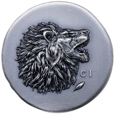 купить Острова Кука 5 долларов 2025 "Тетрадрахма Лев", в футляре с сертификатом