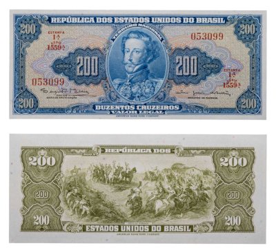 купить Бразилия 200 крузейро 1963