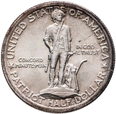 купить США 50 центов (1/2 доллара, half dollar) 1925 "150 лет Сражениям при Лексингтоне и Конкорде"