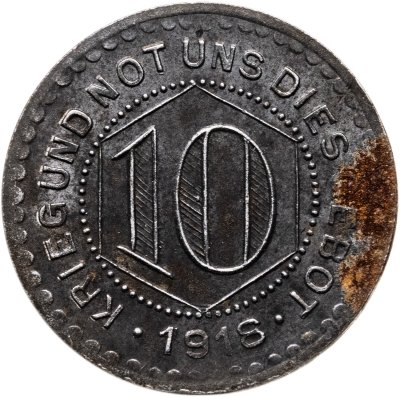 купить Германия, Калв 10 пфеннигов 1918