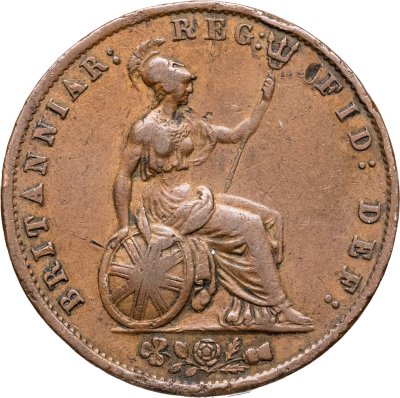 купить Великобритания 1/2 пенни 1855