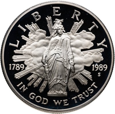 купить США 1 доллар 1989 S "200 лет Конгрессу"