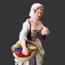 Купить Статуэтка "Сборщица винограда", фарфор, роспись, золочение, Royal Dux, Чехословакия, 1918-1945 гг.