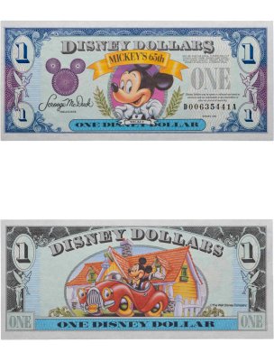 купить США 1 Дисней доллар 1993 год Серия DA (65-лет Микки Маусу)