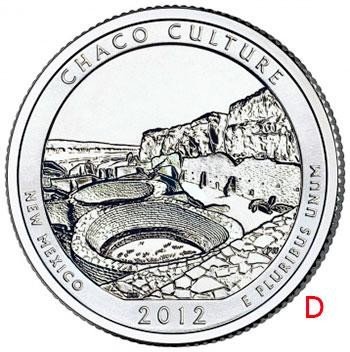 купить США 25 центов (квотер) 2012 D — Национальный исторический парк Чако