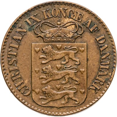 купить Датская Вест-Индия 1 цент 1868