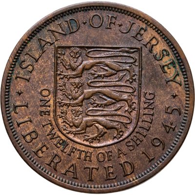 купить Джерси 1/12 шиллинга (shilling) 1945 Освобождение - король Георг VI