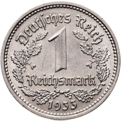 купить Германия, Третий рейх 1 рейхсмарка 1933 D