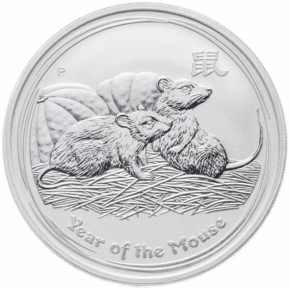 монета год крысы. монета год крысы. монета сингапура вектор.