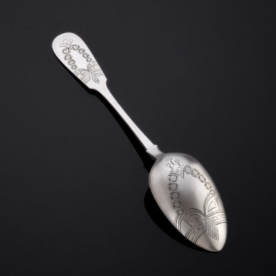 купить Ложка столовая с орнаментом в стиле модерн, металл, Мастерская Николая Павловича Павлова (НП), Российская империя, 1908-1917 гг.