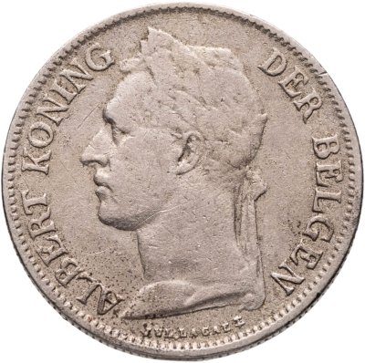 купить Бельгийское Конго 50 сантимов (centimes) 1926 Надпись на голландском - 'ALBERT KONING DER BELGEN'