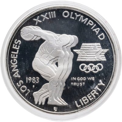 купить США 1 доллар (dollar) 1983 S Proof "XXIII летние Олимпийские Игры - Дискобол"