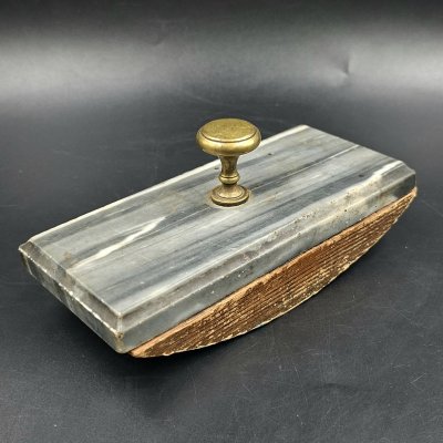 купить Пресс-папье для промокания чернил, мрамор, дерево, металл, СССР, 1900-1950 гг.