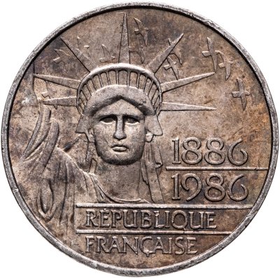 купить Франция 100 франков (francs) 1986 "100 лет Статуи Свободы"