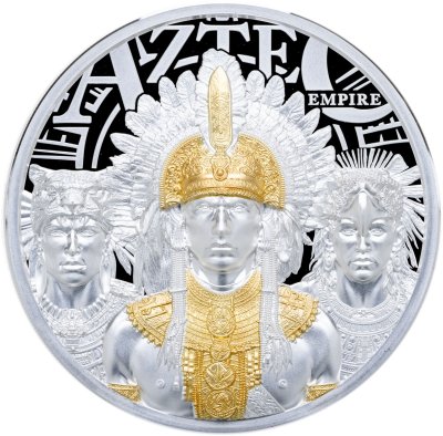 купить Острова Кука 20 долларов 2025 "Империя ацтеков ", в футляре с сертификатом