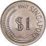 Купить Сингапур 1 доллар (dollar) 1967