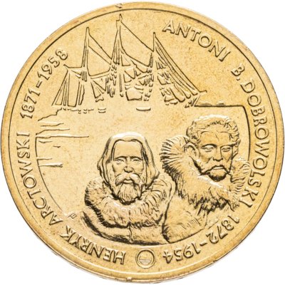 купить Польша 2 злотых 2007 "Польские путешественники - Генрик Арцтовский и Антони Болеслав Добровольский (Arctowski Dobrowolski)"