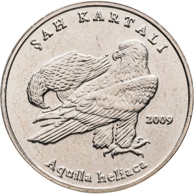 купить Турция 1 лира 2009 "Красная книга - Ястреб, Орел-могильник"