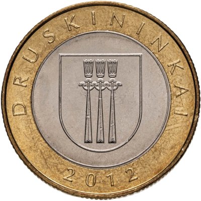 купить Литва 2 лита (litai) 2012 "Курорты Литвы - Друскининкай"