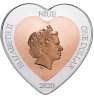 Купить Ниуэ 1 доллар 2020 "Сердце Поцелуи", в футляре с сертификатом