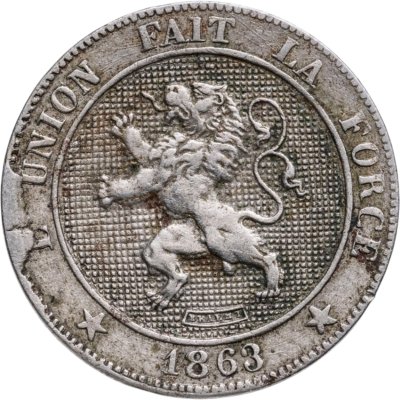 купить Бельгия 5 сантимов (centimes) 1863
