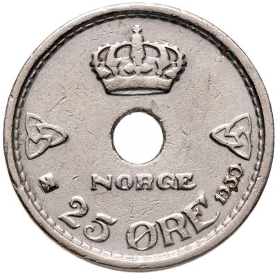 купить Норвегия 25 эре (ore) 1939