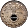 Купить Германия, Третий рейх 5 рейхсмарок (reichsmark) 1938 J Гинденбург, в слабе Монетник. ру MS62