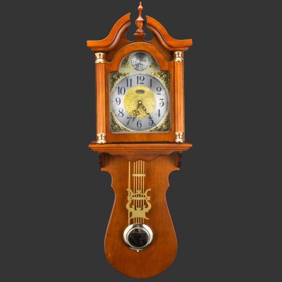 купить Часы настенные в фигурном корпусе с боем "Sinix", дерево, стекло, металл, Южная Корея, 2000-2020 гг.