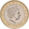 Купить Великобритания 2 фунта (pounds) 2011 "400 лет Библии Короля Якова"