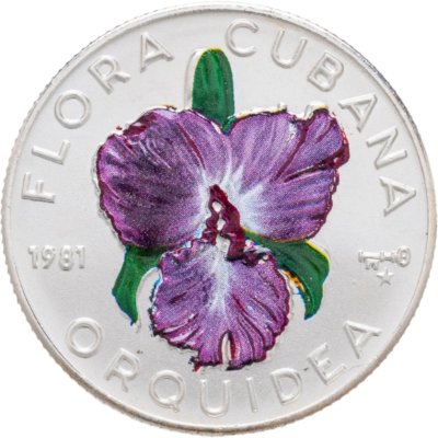 купить 5 песо (pesos) 1981 Флора Кубы - Орхидея (Orquidea) Куба