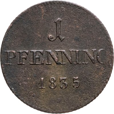 купить Бавария 1 пфенниг 1835