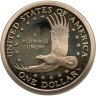 Купить США 1 доллар (dollar) 2007 "Sacagawea dollar (Сакагавея доллар - парящий орёл)"