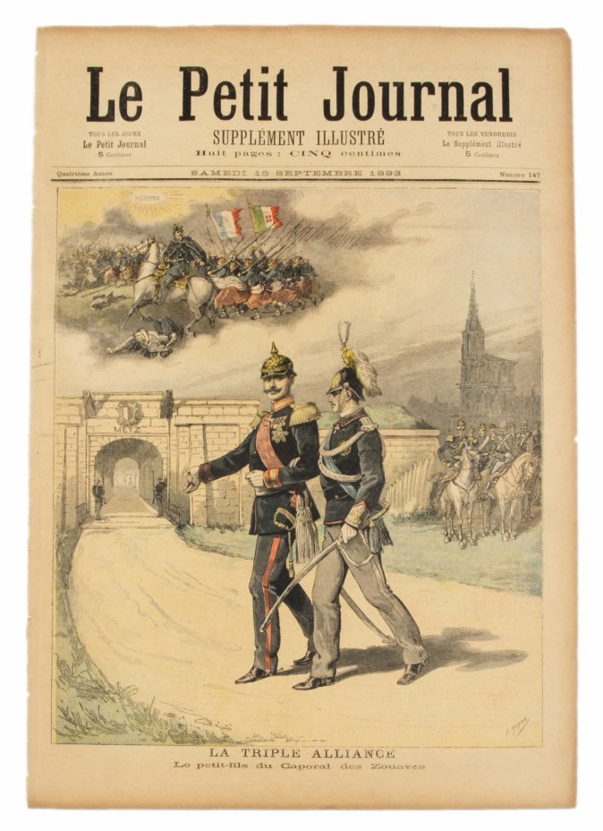 купить Газета "Le Petit Journal" выпуск № 147 от 16 сентября 1893