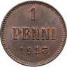 Купить 1 пенни (penni) 1913 Российская Финляндия