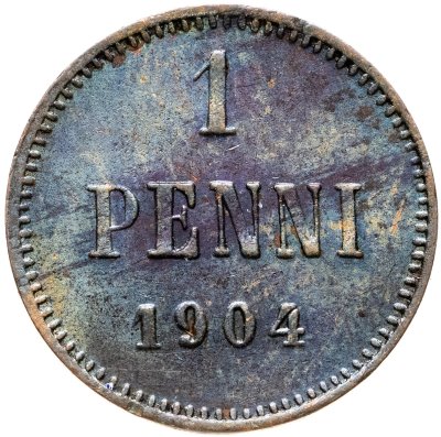 купить 1 пенни (penni) 1904 Российская Финляндия