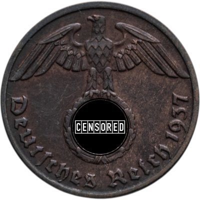 купить Германия (Третий рейх) 1 рейхспфенниг (reichspfennig) 1937 A