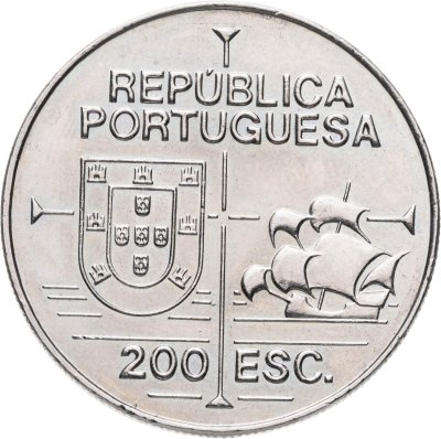 купить Португалия 200 эскудо (escudos) 1992 450 лет с момента открытия Калифорнии