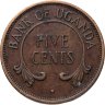 Купить Уганда 5 центов (cents) 1966