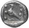 Купить Кария, Миласа, 420-390 годы до Р.Х., Тетартеморион. (Лев/Птица)