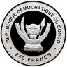 Купить Демократическая Республика Конго 240 франков 2012 "Китайский гороскоп - Год дракона. Успех"