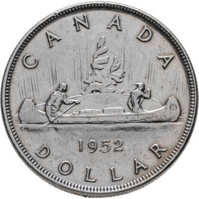 купить Канада 1 доллар (dollar) 1952