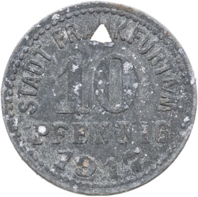 купить Германия, Франкфурт 10 пфеннигов 1917