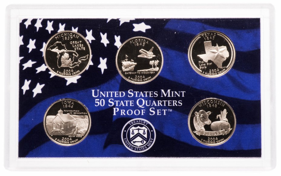 купить США набор монет "Штаты Америки" 2004 (S)