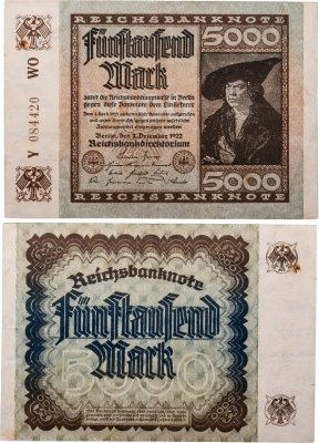 купить Германия 5000 марок 1922