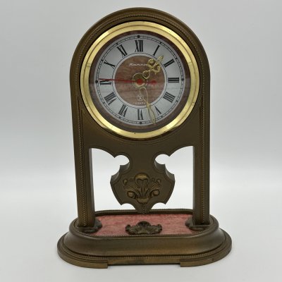 купить Часы настольные «Янтарь», пластик, металл, стекло, Орловский часовой завод «Янтарь», СССР, 1980-1990 гг.