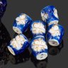 Купить Штоф "Виноград" с фигурным туловом и шесть стопок, автор формы Яковлева С.Е., фарфор, крытье кобальтом, золочение, Ленинградский фарфоровый завод (ЛФЗ), СССР, 1945-1955 гг.