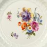 Купить Тарелка десертная (пирожковая) "Мейсенский букет", фарфор, роспись, золочение, Meissen (Мейсенский фарфор), Германия, 1910-1940 гг.